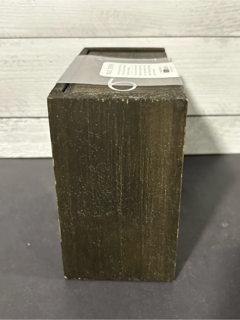 Rae Dunn Wooden Perpetual Calendar Block - Dark Brown with White Lettering